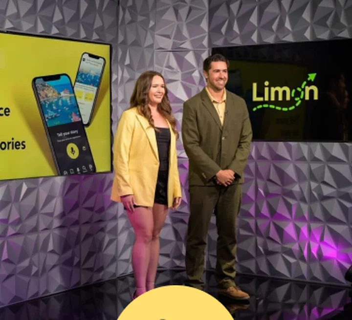Lili and Ramon Montes presenting Limon on stage